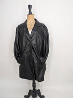 Vintage Leren Jas Dames XL - Jaren 90., Zwart, Maat 42/44 (L), Onbekend, Ophalen of Verzenden