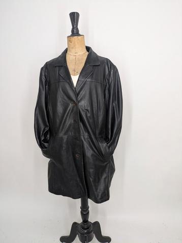 Vintage Leren Jas Dames XL - Jaren 90. beschikbaar voor biedingen