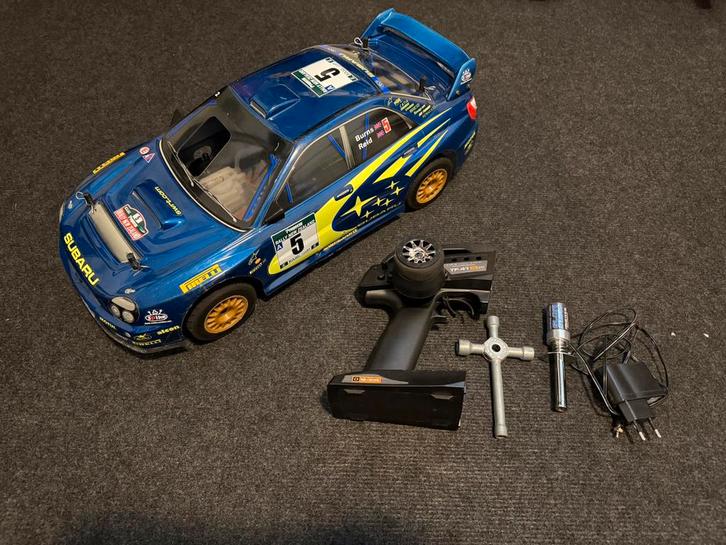 Hpi wr8 3.0 subaru impreza, Hobby en Vrije tijd, Modelbouw | Radiografisch | Auto's, Gebruikt, Auto offroad, Nitro, Schaal 1:8