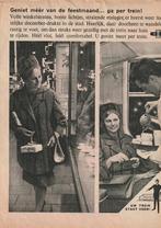 retro reclame 1962 NS trein geniet van feestmaanden, Verzamelen, Verzenden, Overige typen