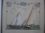 borduuren patroonen Skûtsjesilen platbodems schip schepen, Ophalen of Verzenden, Zo goed als nieuw, Handborduren, Patroon