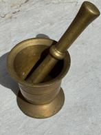 Zware vijzel en stamper, Antiek en Kunst, Antiek | Koper en Brons, Ophalen of Verzenden