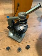 Euromex microscoop incl mooie houten kist, Audio, Tv en Foto, Optische apparatuur | Microscopen, Ophalen, Zo goed als nieuw