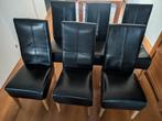 6 Eetkamerstoelen gratis af te halen, Huis en Inrichting, Ophalen, Gebruikt, Zwart, Vijf, Zes of meer stoelen