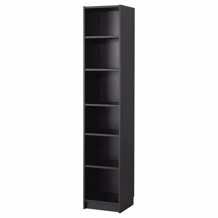 Ikea billy zwart boekenkast 40 x 202cm, Huis en Inrichting, Kasten | Boekenkasten, Zo goed als nieuw, Minder dan 50 cm, 200 cm of meer