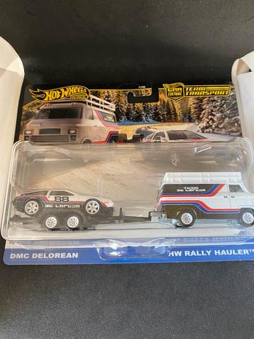 Hot wheels dmc DeLorean team transport  beschikbaar voor biedingen