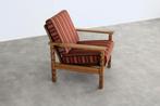 brutalist easy chair | vintage fauteuil | jaren 60 | eiken, Hout, Gebruikt, ., Minder dan 75 cm