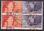 Nederland 1993 1561/1562a Radio Oranjeblokje, Gest Amsterdam, Ophalen of Verzenden, Na 1940, Gestempeld