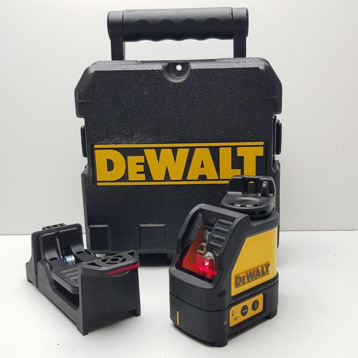 DeWalt DW088K kruislijnlaser rood met koffer - Nieuwstaat!, Doe-het-zelf en Verbouw, Meetapparatuur, Zo goed als nieuw