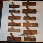 Oude Houten Schaafmessen houtschaaf Collectie (12 stuks), Antiek en Kunst, Antiek | Gereedschap en Instrumenten, Ophalen of Verzenden