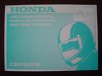 Honda CBR600F 1999 instructie boekje handleiding CBR 600 F, Motoren, Handleidingen en Instructieboekjes, Ophalen of Verzenden