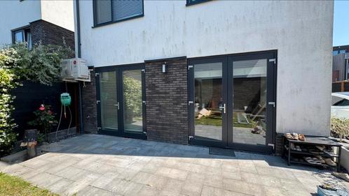 buitendeur 2.00x2.35m (Antractiet buitenzijde en wit binnezi, Doe-het-zelf en Verbouw, Deuren en Horren, Gebruikt, Buitendeur