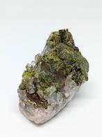 Epidoot kristallen in Quartz, Brazilië, Ophalen of Verzenden, Mineraal