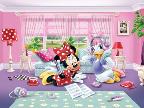 Minnie Mouse en Katrien VLIES fotobehang XL Minnie behang, Kinderen en Baby's, Kinderkamer | Inrichting en Decoratie, Nieuw, Wanddecoratie