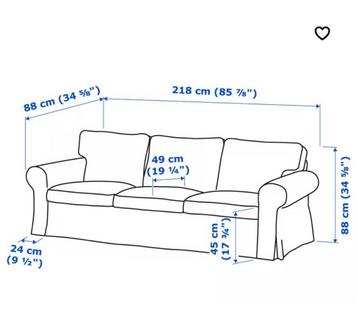 Bank - IKEA Ektorp 3-zitsbank beige - afbeelding 5
