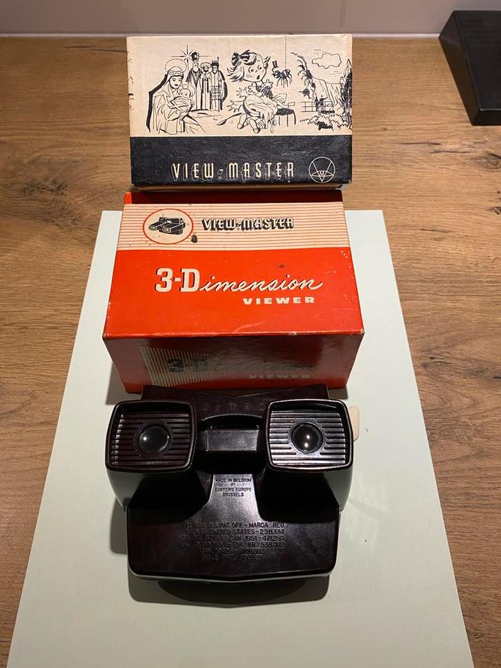 Vintage View-Master bakeliet met veel plaatjes, Antiek en Kunst, Antiek | Speelgoed, Ophalen of Verzenden