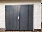 Houten garagedeuren incl kozijn, Gebruikt, 120 cm of meer, Hout, Ophalen