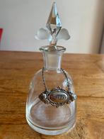 Antieke Glazen Karaf met Sherry Label en Stop, Antiek en Kunst, Antiek | Glas en Kristal, Ophalen of Verzenden