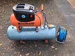 Einhell compressor met extra luchtvat, haspel 20 m, luchtpis, Doe-het-zelf en Verbouw, Ophalen, Mobiel, Gebruikt, 6 tot 10 bar