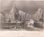 Lutheran New Church, Amsterdam Luthersche Nieuwe Kerk 1840, Antiek en Kunst, Kunst | Etsen en Gravures, Ophalen of Verzenden