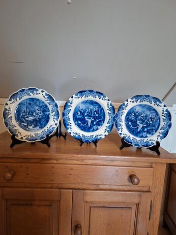 6 delftsblauwe borden regina beschikbaar voor biedingen
