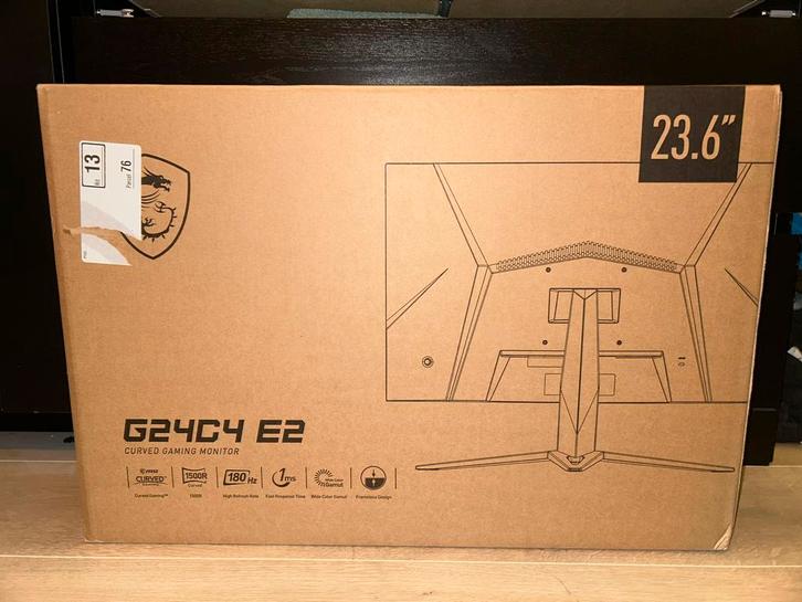 MSI G24C4 E2, Computers en Software, Monitoren, Zo goed als nieuw, 151 t/m 200 Hz, HDMI, Gaming, Curved, VA, Full HD, 1 tot 2 ms