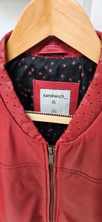 Leren jasje rood van Sandwich maat 42, Sandwich, Maat 42/44 (L), Ophalen of Verzenden, Zo goed als nieuw