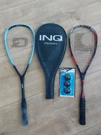 2 squashrackets + 3 squashballen, Ophalen, Gebruikt, Racket, Met hoes