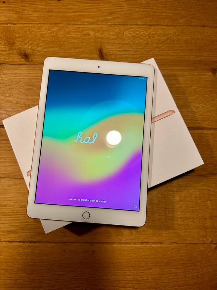 Apple iPad 6e Gen Roze 128GB WiFi, Computers en Software, Apple iPads, Gebruikt, Apple iPad, Wi-Fi, 128 GB, Rose Goud, Ophalen