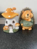 Herfstdecoratie: Paddenstoel huis & Egel, Ophalen, Nieuw