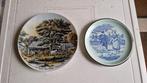 2 oude schotels delfts blauw en bareuther, Antiek en Kunst, Antiek | Wandborden en Tegels, Ophalen of Verzenden