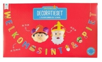 Sinterklaas welkom Sint en Piet decoratie slinger honeycombs beschikbaar voor biedingen