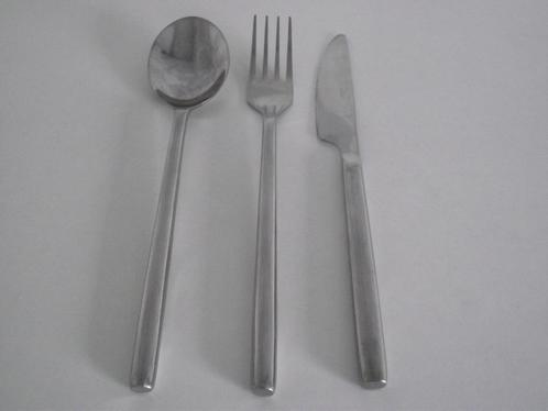 RVS 3 delig bestek: lepel, vork, mes 21 cm Carlton, Amefa, Antiek en Kunst, Antiek | Bestek, Ophalen of Verzenden