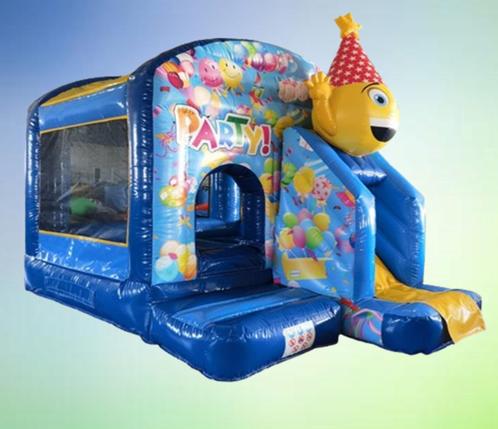 Springkussen Combi Fun met glijbaan Huren Tilburg, Hobby en Vrije tijd, Feestartikelen | Verhuur, Nieuw, Overige, Ophalen