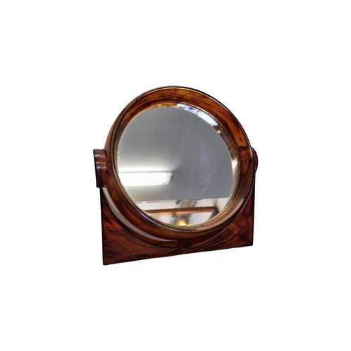 Vintage schildpad acryl make-up spiegel, jaren 60/70, Verzamelen, Retro, Huis en Inrichting, Ophalen of Verzenden