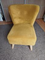 fauteuil oker geel, Minder dan 75 cm, Minder dan 50 cm, Stof, Zo goed als nieuw