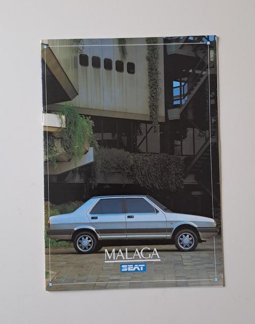 Seat Malaga 1986 -- Folder, Boeken, Auto's | Folders en Tijdschriften, Nieuw, Overige merken, Ophalen of Verzenden