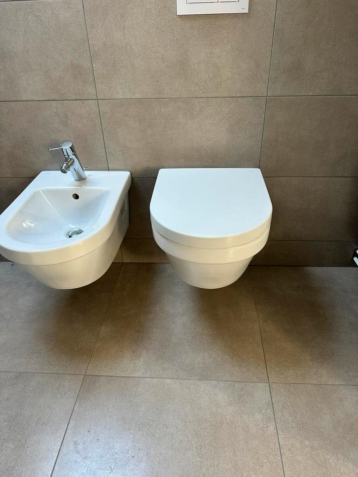 Villeroy &Boch OmniaArchitectura wandbidet& inbouwframe Tece, Doe-het-zelf en Verbouw, Sanitair, Zo goed als nieuw, Toilet, Ophalen