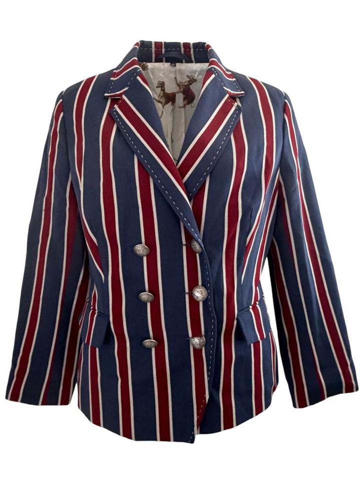 Maiden Lane blazer L, Kleding | Dames, Jasjes, Kostuums en Pakken, Zo goed als nieuw, Maat 34 (XS) of kleiner, Blauw, Ophalen of Verzenden