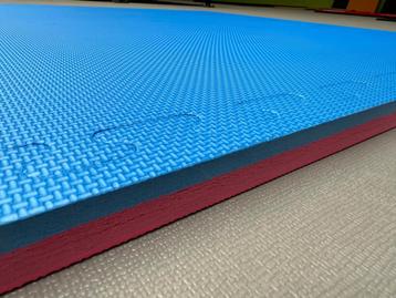 Tatami vechtsport vloer matten 100x100x2,6 rood zwart beschikbaar voor biedingen