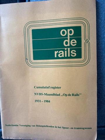 Op de Rails - Cumulatief Register 1931-1984 beschikbaar voor biedingen