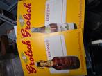 2 oude winkel reclames  grolsch pijpjes en beugels., Ophalen, Gebruikt, Reclamebord, Plaat of Schild, Grolsch