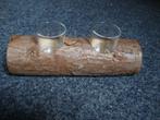 NIEUW BOOMSTAM MET 2 WAXINELICHT HOUDERS, Ophalen of Verzenden, Nieuw