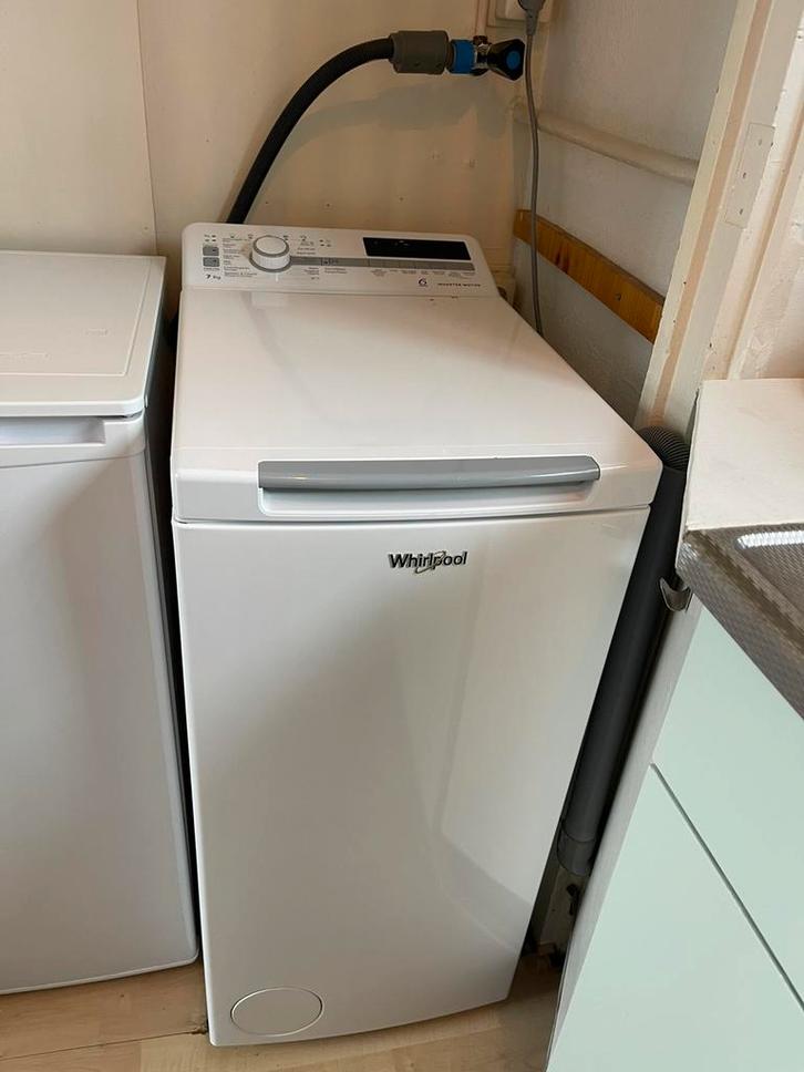 Wasmachine bovenlader whirlpool, Witgoed en Apparatuur, Wasmachines, Gebruikt, Bovenlader, 6 tot 8 kg, 85 tot 90 cm, 1200 tot 1600 toeren