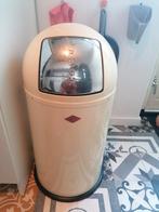 Wesco Pushboy Prullenbak 50l- Crème, Ophalen, 40 liter of meer, Zo goed als nieuw, Metaal