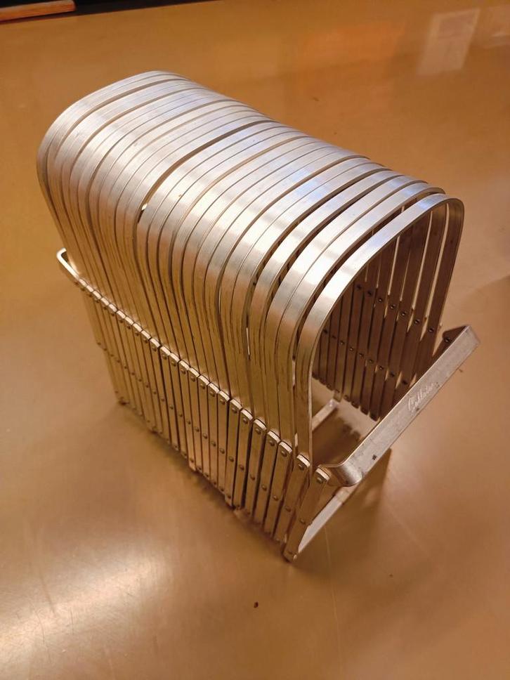 Vintage Harmonica rekjes Lectuur origineel, Huis en Inrichting, Woonaccessoires | Krantenbakken en Lectuurbakken, Verzenden