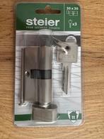 Steier knopcilinder Slot k30x30 deurcilinder, cilinder Nieuw, Doe-het-zelf en Verbouw, Ophalen of Verzenden, Nieuw, Koper of Messing