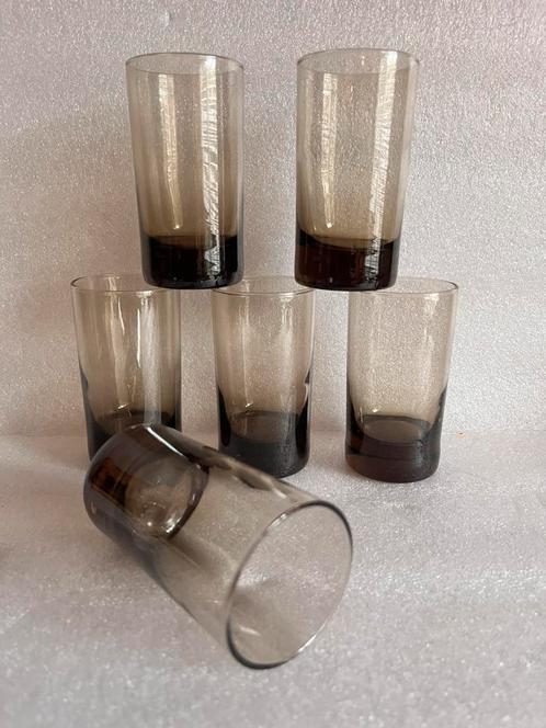 Vintage Luminarc France glaasjes 10 cm dikke bodem 6 of 9 st, Verzamelen, Glas en Borrelglaasjes, Zo goed als nieuw, Borrel- of Shotglas