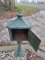 Brievenbus groen gietijzer, Tuin en Terras, Brievenbussen, Ophalen, Gebruikt, Info@alletouw.nl, Staande brievenbus