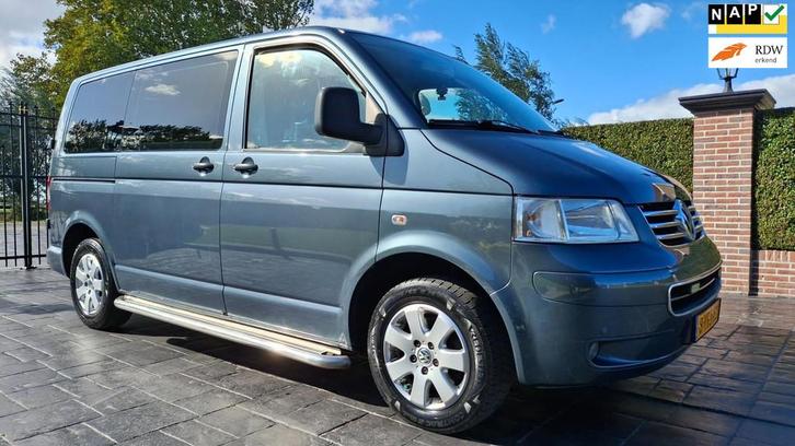 Volkswagen Transporter 1.9 TDI 6 pers DC Airco Navi PDC Inru, Auto's, Bestelauto's, Bedrijf, Te koop, ABS, Airbags, Airconditioning